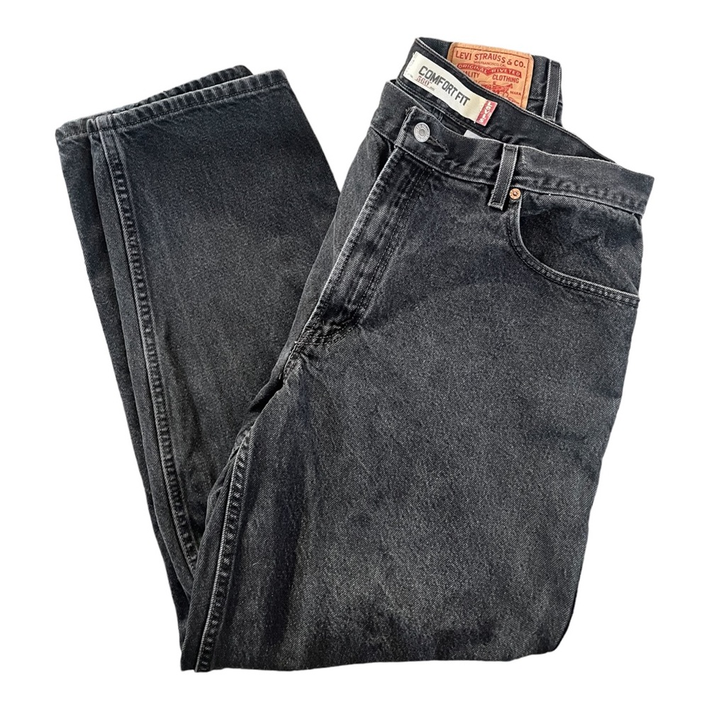 Black Levis 560 Comfort Fit 36x32 Tapered Leg Jeans Mexico 2005 Y2K